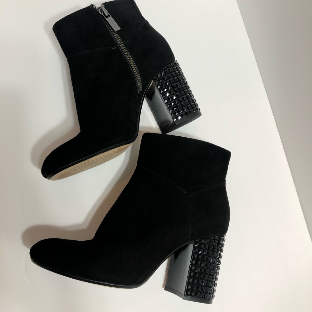 Michael Kors rhinestone suede booties